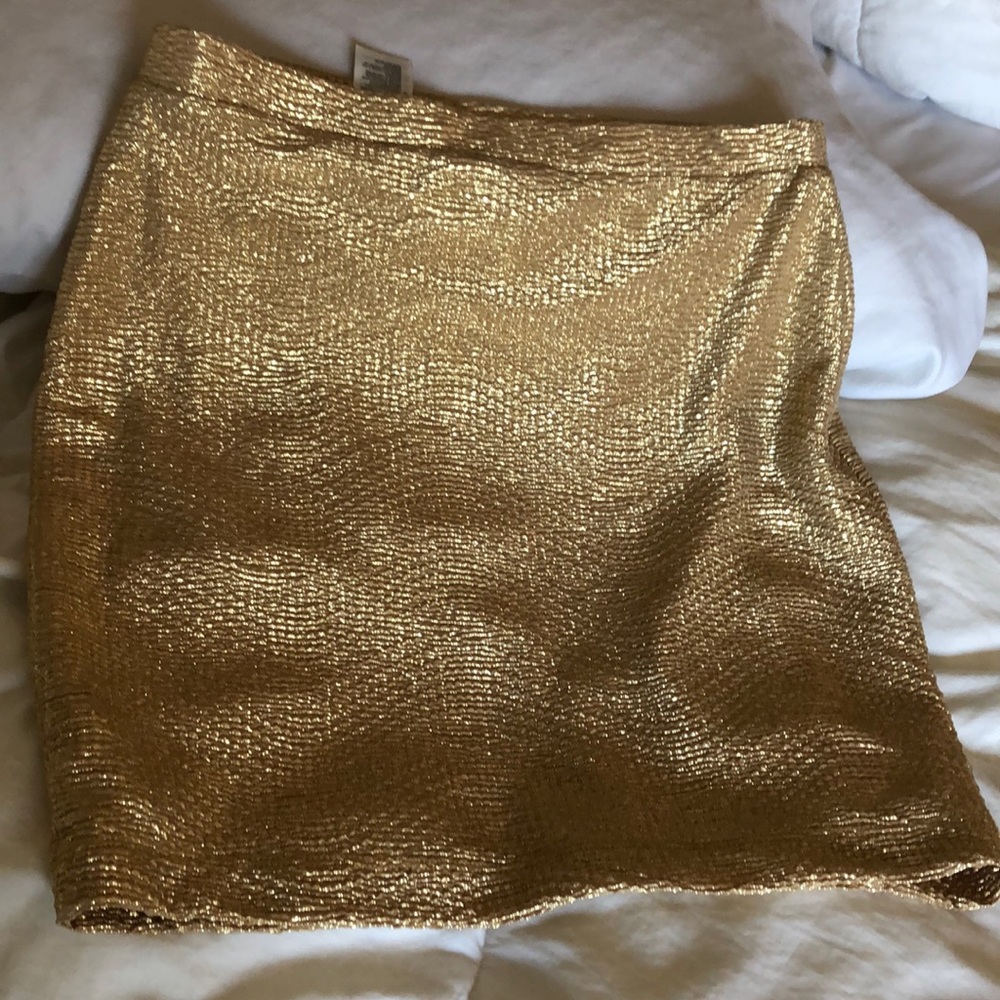 Stretchy gold skirt H&M